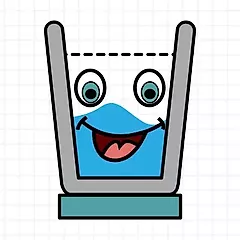 play Lachend glas